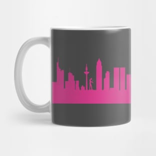 Frankfurt skyline pink Mug